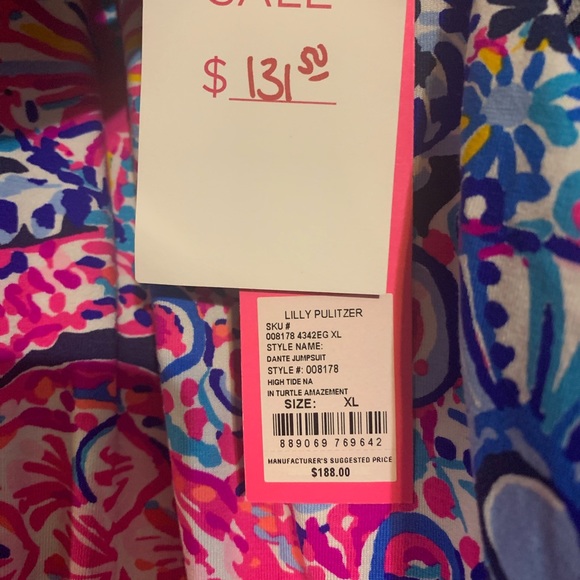NWT Dante Jumpsuit Lilly Pulitzer size XL - Picture 2 of 3